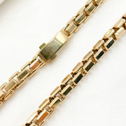 14K Solid Gold Box Link Chain